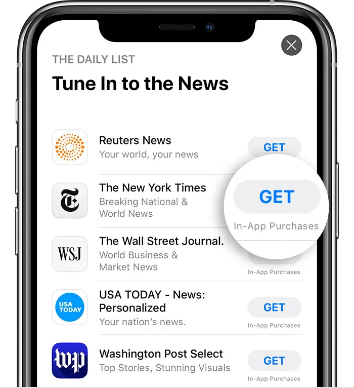 In the app store, apps with in-app purchases are common