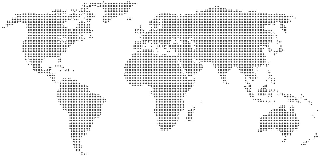 Map of PurpleAds publishers and advertisers around the world