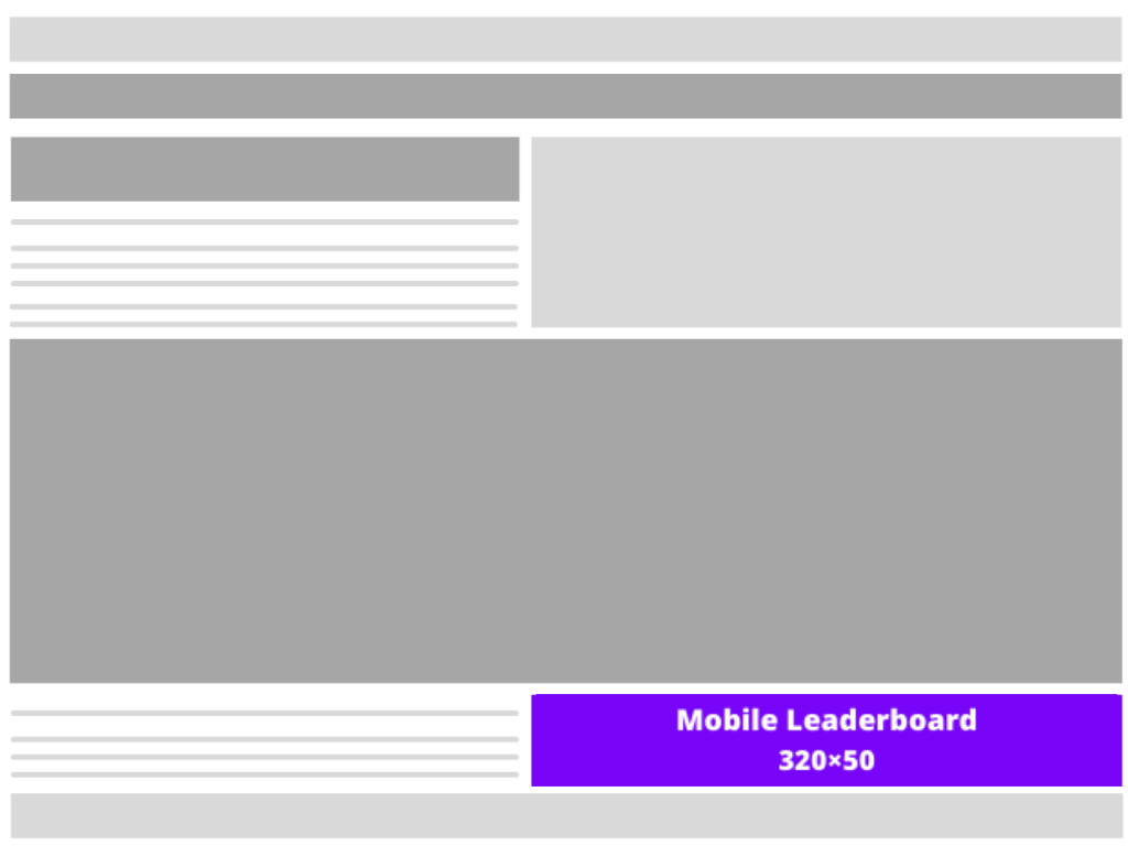 Mobile leaderboard (320×50)