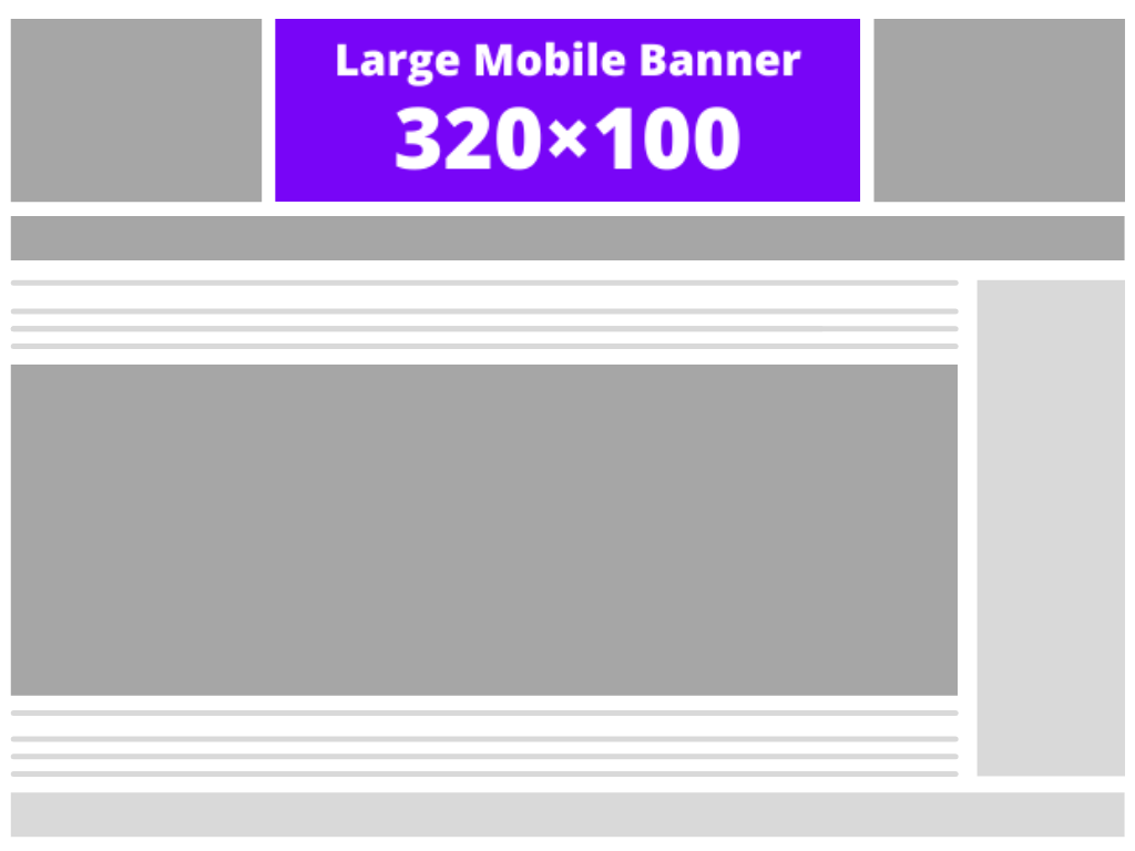 Large mobile banner (320×100)